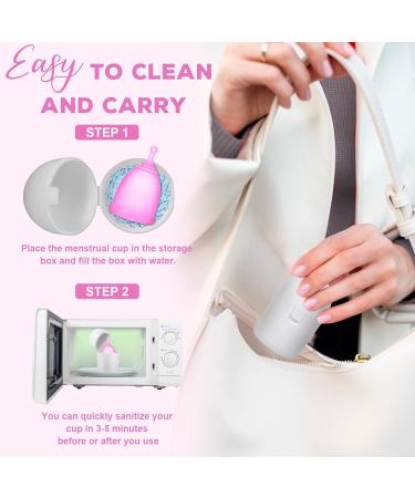 Buy Merula Menstrual Cup - Reusable Medical Silicone Period Cup with Storage Box | Leakproof & Waterproof - Small & Medium Size Available - Buy Online on GoSupps.com