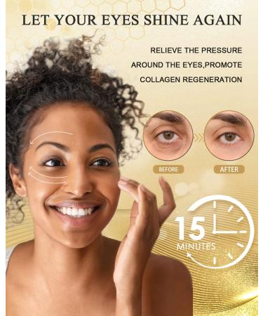 BeMyLady 24K Under Eye Masks - 8 PCS for Eye Care, Nourishing & Anti-Aging - Reduce Eye Bags, Dark Circles, Wrinkles - Moisturizing Eye Patches - Buy Online on GoSupps.com