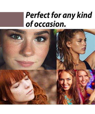 10pcs Waterproof Freckle Tattoo Sticker - Lifelike Fake Freckle Patch for Makeup Party, Festival - Woman's Beauty Accessory - Buy Online on GoSupps.com