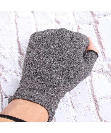 Mobestech Fingerless Pressure Gloves - 2 Pairs Safety & Physiotherapy Hand Brace Gloves for Men & Women | Protective Half-Finger Support - Buy Online on GoSupps.com