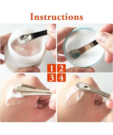 WLLHYF Mini Metal Makeup Spatula Skin Care Cosmetic Spoon Reusable Applicator Beauty Scoop for Facial Cosmetic for Face Mask Cream Lotions Moisturizers 1 Gold+1 Silver+1 Rose gold - Buy Online on GoSupps.com