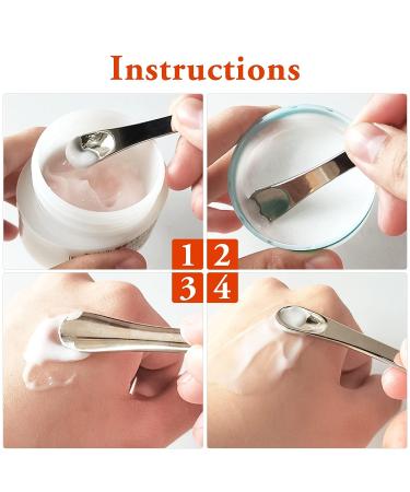 Mini Metal Makeup Spatula Set - Reusable Applicator for Facial Cosmetics - 3 Pack (Gold, Silver, Rose Gold) - Buy Online on GoSupps.com