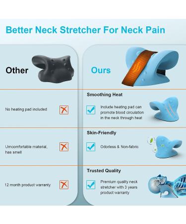 Graphene Heated Neck Stretcher for Pain Relief - Lanieney Neck Cloud Cervical Traction Device for Headache & TMJ Pain Relief - Buy Online on GoSupps.com