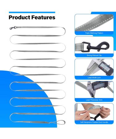 Loutep Reflective Dog Training Leash - 5m Extra Long Nylon Rope with Padded Handle for Small Medium & Large Dogs | International Shipping - Buy Online on GoSupps.com