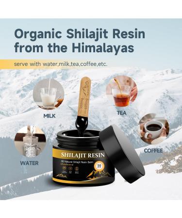 Wone Himalayan Shilajit resin Shilajit from the Himalayas purity gold 85+ trace elements increases energy and immunity 50 g glass with measuring spoon - Buy Online on GoSupps.com