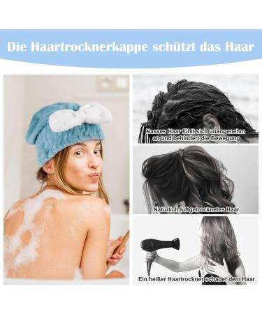 Yamitora Hair Turban | 2-Pack Microfiber Hair Dryer Towels & 4 Wrist Washbear | Quick-Drying for All Hair Types - Perfect for Long & Curly Hair - Buy Online on GoSupps.com