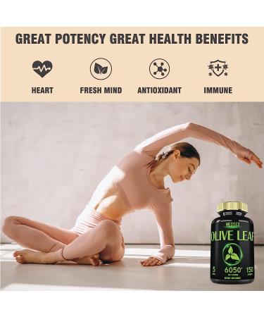 Olive Leaf 6050mg + Garcinia Cambogia - 150 Capsules - Cardiovascular Health, Antioxidant, Immune Support - Buy Online on GoSupps.com