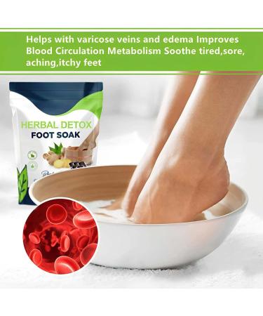 Oveallgo Herbal Detox Foot Soak Beads Oveallgo Herbal Detox Foot Soak Beads herbal detox cleansing foot soak beads Improves Blood Circulation (2Pack) - Buy Online on GoSupps.com