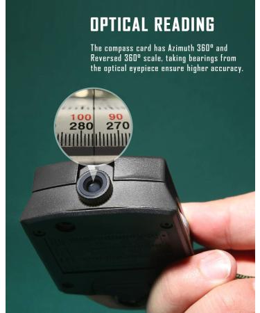 Eyeskey Multifunctional Tactical Survival Military Compass with Lanyard & Pouch | Waterproof & Impact Resistant | Lensatic Sighting Compass for Hiking EK1001 black compass - Buy Online on GoSupps.com