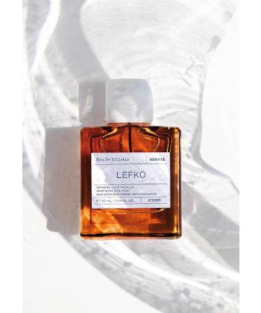KORRES LEFKO Eau de Toilette for Men and Women Unisex Fragrance Floral Pudrid & Moscusy Vegan 50 ml - Buy Online on GoSupps.com
