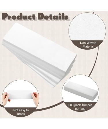 500 Pack Non Woven Body & Facial Wax Strips - Hair Removal Waxing Paper in Various Sizes - Buy Online on GoSupps.com