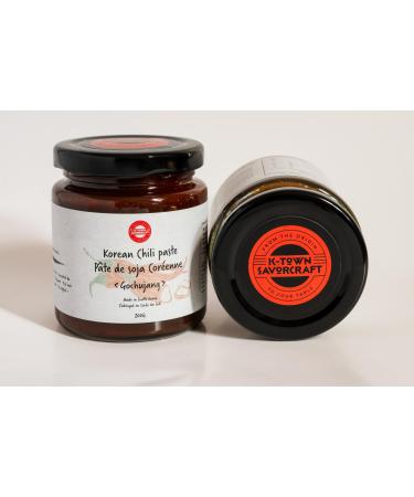 Traditional Gochujang (Chili paste) from South Korea - 100% local Korean ingredients. Slow fermentation Aged in clay pots. 200 gram