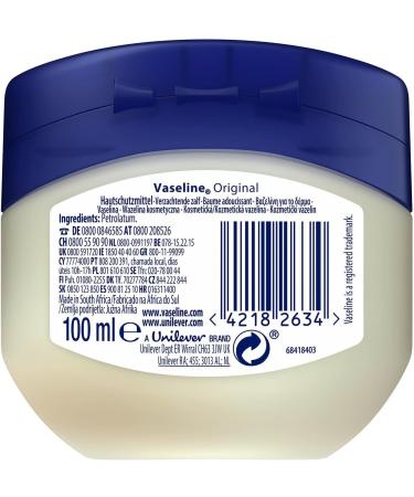 Vaseline Petroleum Jelly (No.2) 100g Fragrance-Free - Pack of 1 - Buy Online on GoSupps.com