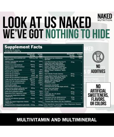 NAKED Creatine + Men s & Women s Multivitamin Bundle Pure 1 000g Creatine Powder with Daily Multis for Strength Gut & Immune Health - Buy Online on GoSupps.com