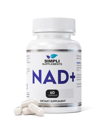NAD Supplement for Anti-Aging and Cell Regeneration | NAD Booster 500mg Per Serving | NMN Supplement Alternative | Similar to Nicotinamide Riboside | 60 Capsules (30 Day Supply) 1