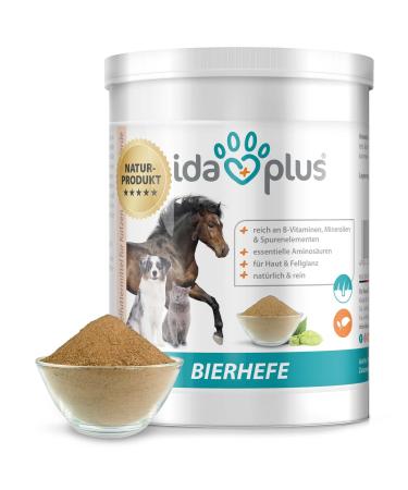 Ida plus - pure beer yeast powder - 500g - 100% natural product for dogs cats & horses - feed supplement for shiny fur & powerful skin - rich in B vitamins minerals & trace elements Beer yeast 500 g - Buy Online on GoSupps.com