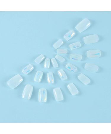 Brishow Artificial False Nails - Long Acrylic Full Cover Stick-On Nails - 24 Piece Set for Women & Girls - Perfect for International Shipping - Buy Online on GoSupps.com