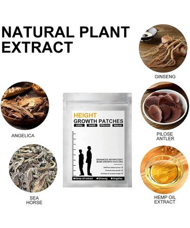 HeightUP Acupuncture Foot Patch - Height Growth & Bone Enhancement Stickers for Adults & Teens | 64 PCs (8 Pack) - Buy Online on GoSupps.com