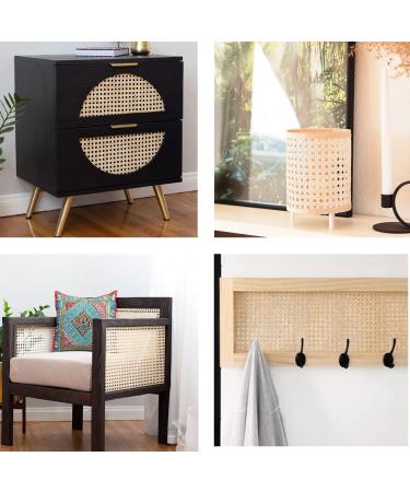 14 Width Natural Rattan Cane Webbing Roll - 12 Feet | Open Weave Wicker Material for Caning Projects - Buy Online on GoSupps.com