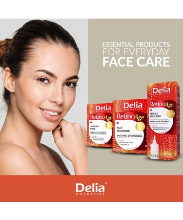 Delia Cosmetics - Retinoage - Face Cream Retinol Q10 Shea Butter Macadamia Oil Aloe Vera Gel Vitamin E Firming Nourishing Anti Aging Day & Night Cream - 50ml Nourisher Day & Night Cream - Buy Online on GoSupps.com