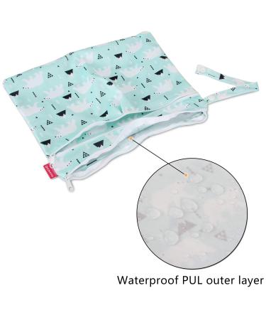 Damero Reusable Wetbag Diaper Bag for Babies - Compact Waterproof Perfect for Dirty Diapers & Accessories (Small Bear Design) - Buy Online on GoSupps.com