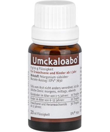 Umckaloabo Drops 20ml - Natural Relief for Cough Sore Throat & Runny Nose | Acute Bronchitis Treatment | Fast Healing | International Shipping - Buy Online on GoSupps.com