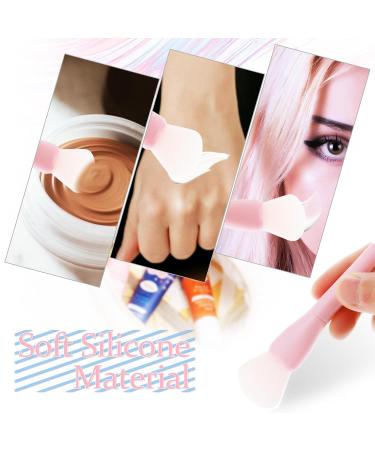 Simarro 3Pcs Double-Ended Silicone Mask Brushes - Perfect Applicator for Serums Night Creams & Eye Masks | Beauty Tools & Cosmetic Spatula - Buy Online on GoSupps.com