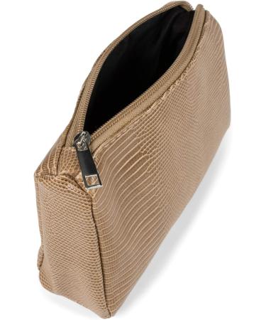 styleBREAKER Women's Brown Crocodile Look Beauty Bag | Cosmetic & Makeup Organizer - Product 02013018 - Buy Online on GoSupps.com