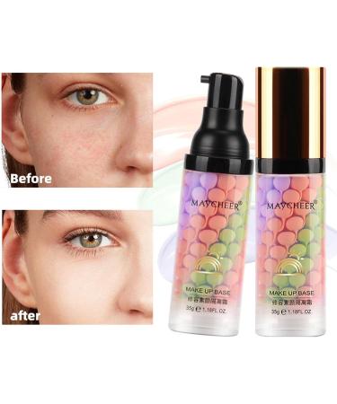  JPSDOWS Colour | Face Makeup Base Primer with Natural Formula Excellent Miscible Concealer and Moisturizing Effect for Oil and All Skin Types - Buy Online on GoSupps.com