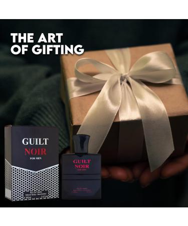 Guilt Noir Black For Men Sensual Woody Fragrance for Men | Long Lasting Cologne Aromatic Scent Eau de Parfum Natural Spray - Great Holiday Gift 3.4 Fl Oz/100 Ml - Buy Online on GoSupps.com