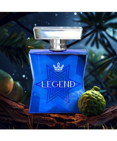 Eternal Legend EDP Inspired by Sauvage 3.4 oz (100ml) Long-lasting Vegan Clean Ingredients Cologne Spray 2000 sprays per bottle - Buy Online on GoSupps.com