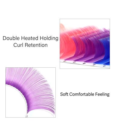 EMEDA Colored Lash Extensions D Curl .07 - 6 Colorful Lashes 15mm - Individual Eyelash Extensions - Buy Online on GoSupps.com