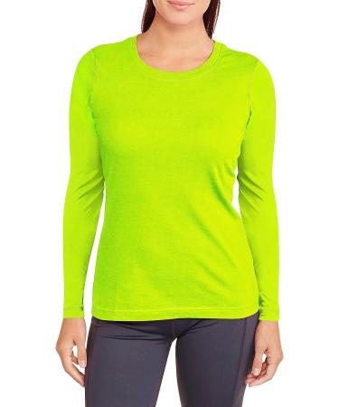 URBAN BUCK Neon Athletic Sport Shirt | High Visibility | Quick Dry | Long Sleeve | Green - Buy Online on GoSupps.com