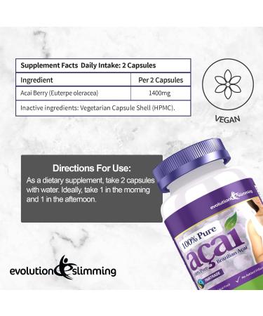Evolution Slimming 700mg Pure Acai Berry: Boost Your Health Naturally - Buy Online on GoSupps.com