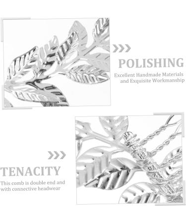 FRCOLOR Goddess Headpiece Styling Hair Clips Silver Headpiece Retro Hair Combs Hair Combs for Wedding Hairstyles Wedding Hair Comb Silver Bridal Comb Women Hair Pins Hair Accessories - Buy Online on GoSupps.com