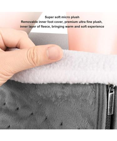 Alomejor Electrically Heated Foot Shoe - Fast Heating Foot Warmer Pillow 6 Speeds Microplush 2.7m Cable Home Use - Gray - Buy Online on GoSupps.com