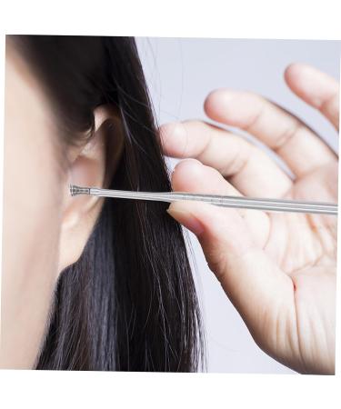 NOLITOY Stainless Steel Earwax Removal Tools - Portable Ear Spoon Picks Set for Household Use - Convenient Earwax Removers - 15x0.2x0.2cm - Buy Online on GoSupps.com