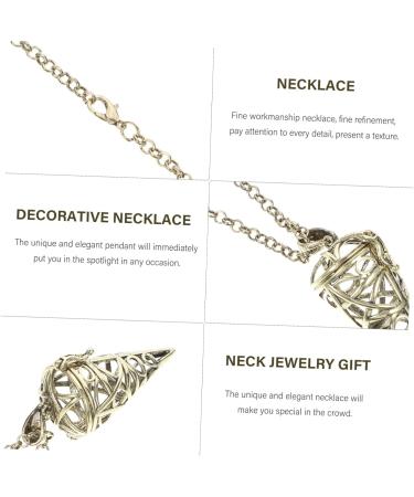 CALLARON 1pc Ice Cream Cone Necklace The Necklaces Womens Neck Accessory Can Be Opened Jewelry Woman - Buy Online on GoSupps.com