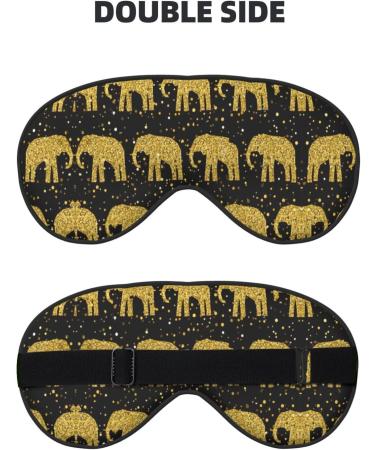 Buy Abstract Elephant Pattern Eye Mask | Unisex Soft Travel Sleep Shade for Yoga & Shift Work - Buy Online on GoSupps.com