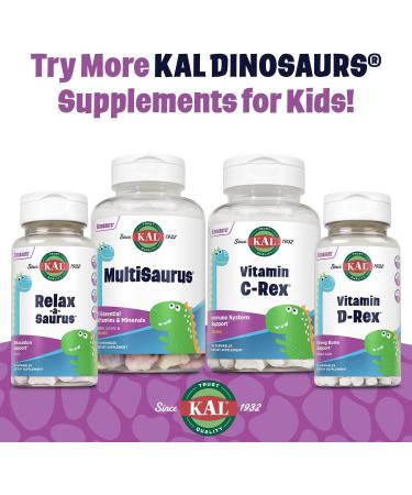 KAL Dino Colostrum Chewables - Dark Chocolate Flavor - Immune & Growth Support for Kids - 60 Servings - Buy Online on GoSupps.com