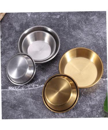 Ciieeo 6 Pcs Dish Soy Sauce Bowl Stainless Steel Household 7X7X2CMx3pcs Silverx3pcs - Buy Online on GoSupps.com