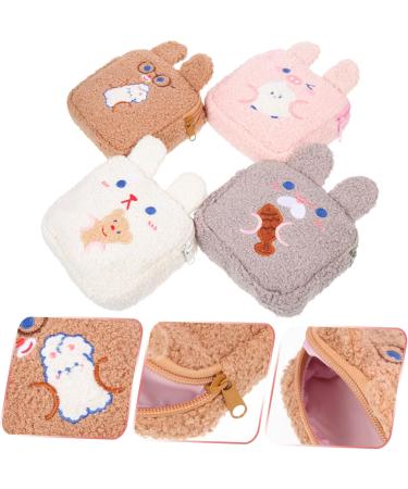 Aboofan 4-Piece Aunt's Towel & Storage Bag Set - Large Capacity Coin Pocket Durable Polyester 13.5x13.5x4.5cm - Ideal for International Shipping - Buy Online on GoSupps.com