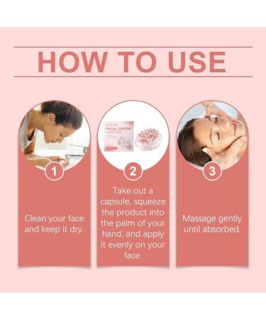 Firming Facial Essence Capsules - Boosts Skin Elasticity Lightweight Feel No Greasiness Travel-Friendly(3pcs) - Buy Online on GoSupps.com