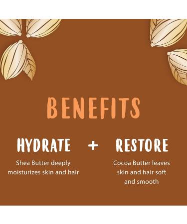 Cantu Skin Therapy Hydrating Raw Blends Body Butter - 5.5 oz - Cocoa Butter, Shea Butter, Coconut Oil - Buy Online on GoSupps.com