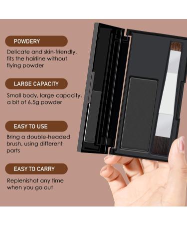 Root Cover Up Black Hairline Powder Root Touch Up Powder Hide Your Grey Roots and Bald Spots Quickly and Easily Root Cover Up Hair Toppers for Women & Men Hair Fibers for Thinning Hair 6.5g - Buy Online on GoSupps.com