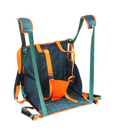 Patient Lift Sling Portable Multipurpose Positioning Bed Pad with Reinforced Handles and Adjustable Shoulder Straps for Patients Going Up and Down The Stairs