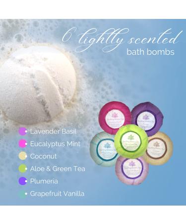 Organic Bath Bombs Gift Set - 6XL Natural with Shea Butter, Coconut Oil, Essential Oils | 6 Botanic Scents for Easter & Mother's Day Gifts - Buy Online on GoSupps.com