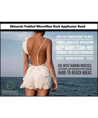 Skinerals Microfiber Back Applicator Mitt Band - Back Self Tanner and Body Lotion Applicator for a flawless tan - Buy Online on GoSupps.com