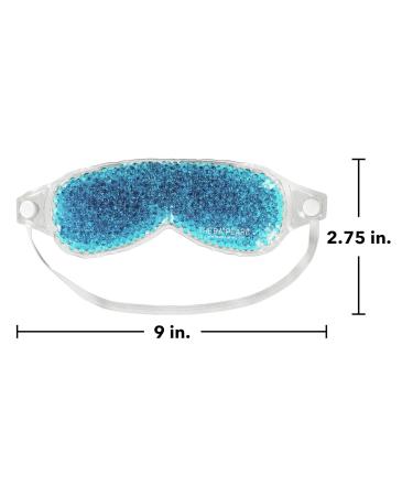TheraPearl Eye Mask - Hot Cold Therapy Gel Bead Eye-ssential for Puffy Eyes - Non Toxic Spa Wrap - Swollen Eyes Relief - Relaxation Ice Pack - Buy Online on GoSupps.com
