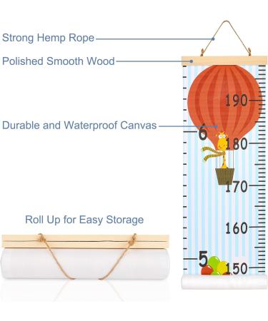 MHJY Height Chart for Kids Height Measure Wall Chart Child Growth Chart Wooden Ruler 7.9'' x 79'' Canvas Height Measurement Hanging Wall Decor for Baby Girls Boys Toddler Bedroom Nursery Cartoon Giraffe - Buy Online on GoSupps.com